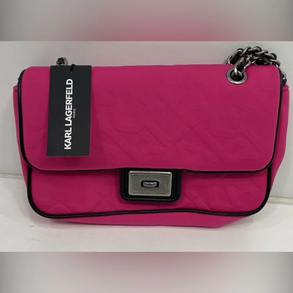 Karl Lagerfeld Pink Shoulder Bag - Picture 3 of 6
